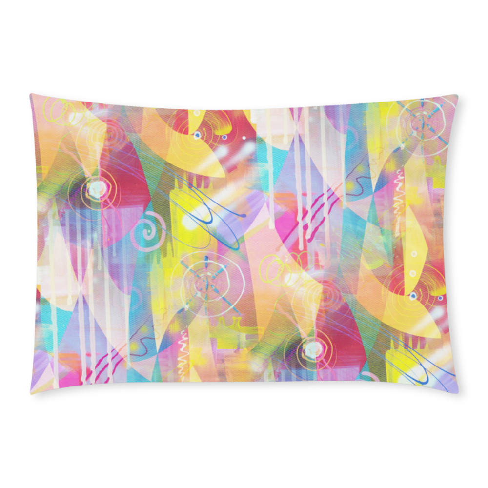 Painted Chaos Custom Rectangle Pillow Case 20x30 (One Side)