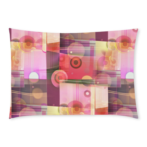 Pink Dreams Of Plaid Custom Rectangle Pillow Case 20x30 (One Side)