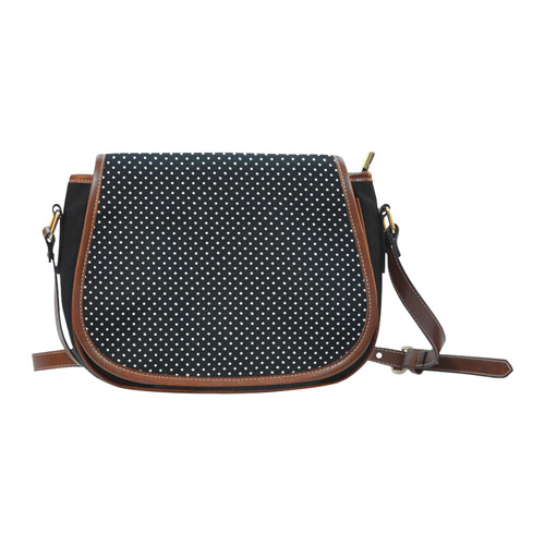 polkadots20160644 Saddle Bag/Small (Model 1649)(Flap Customization)