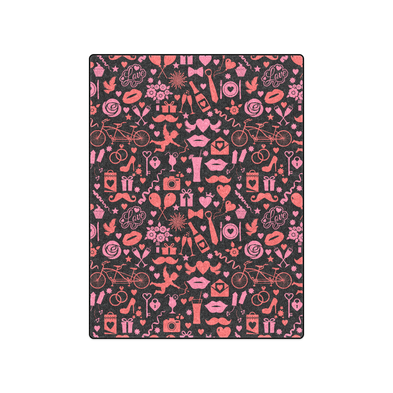 Pink Love Blanket 50"x60"