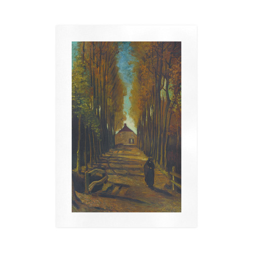 Van Gogh Poplars In Autumn Art Print 16‘’x23‘’