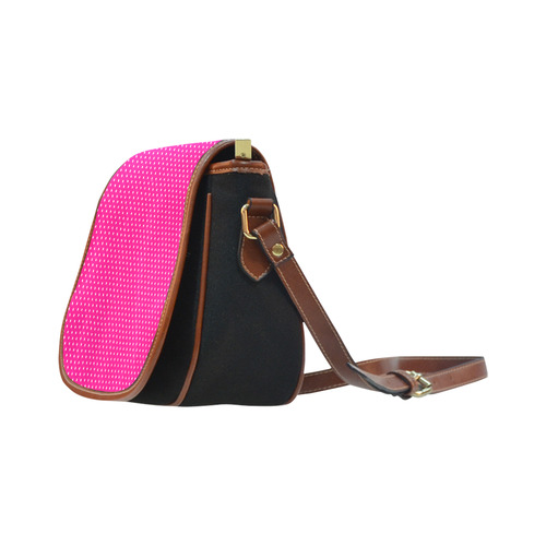 polkadots20160645 Saddle Bag/Small (Model 1649)(Flap Customization)