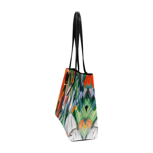 In The Rain by Franz Marc Euramerican Tote Bag/Large (Model 1656)