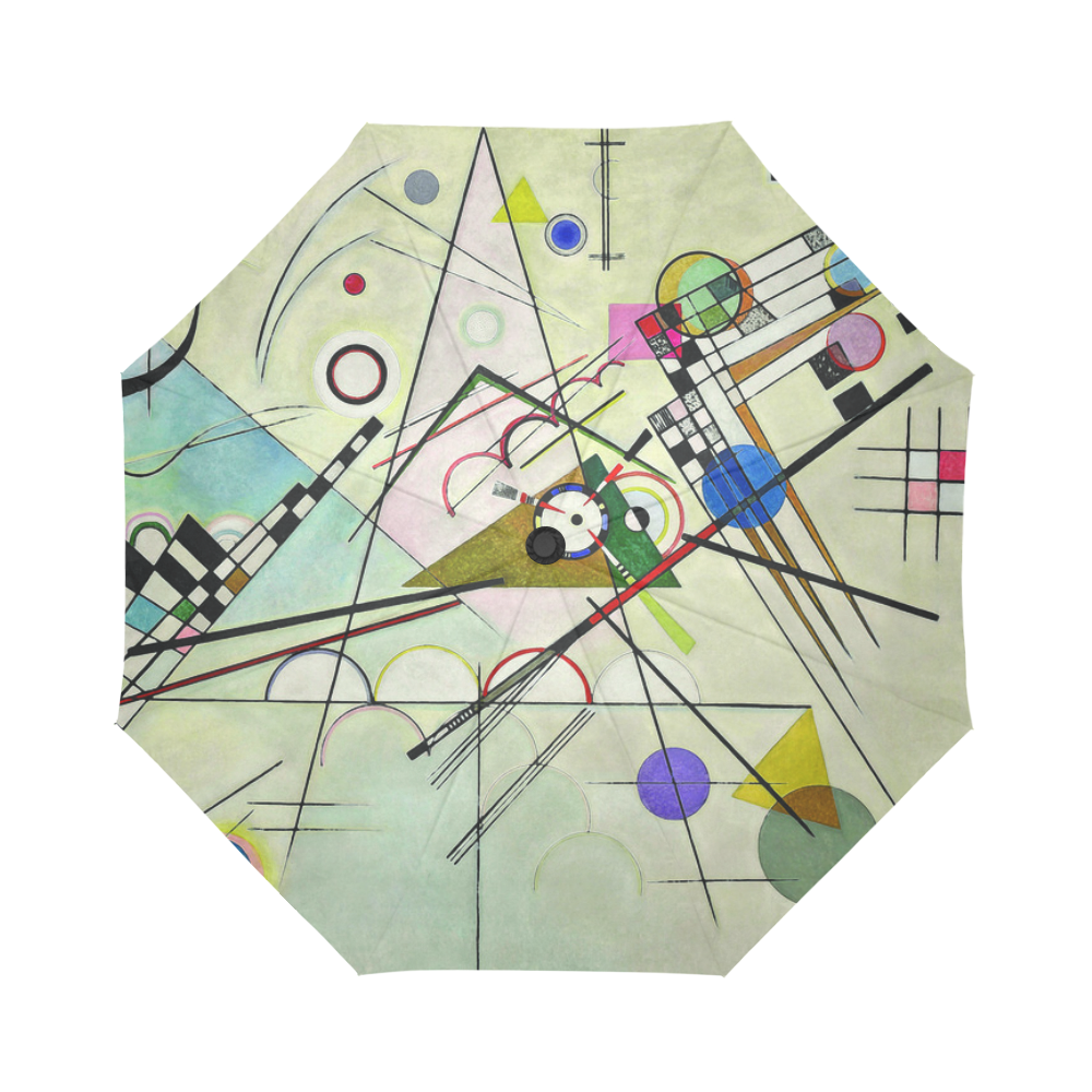 Kandinsky Composition 8 Abstract Painting Auto-Foldable Umbrella (Model U04)