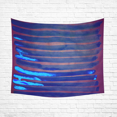 blue ice Cotton Linen Wall Tapestry 60"x 51"