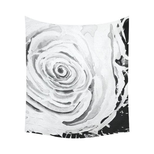 ROSES ARE PINK Cotton Linen Wall Tapestry 60"x 51"
