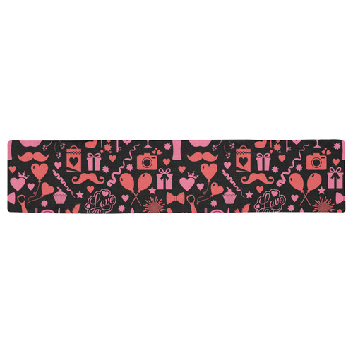 Pink Love Table Runner 16x72 inch