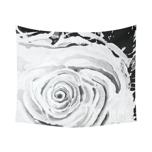 ROSES ARE PINK Cotton Linen Wall Tapestry 60"x 51"