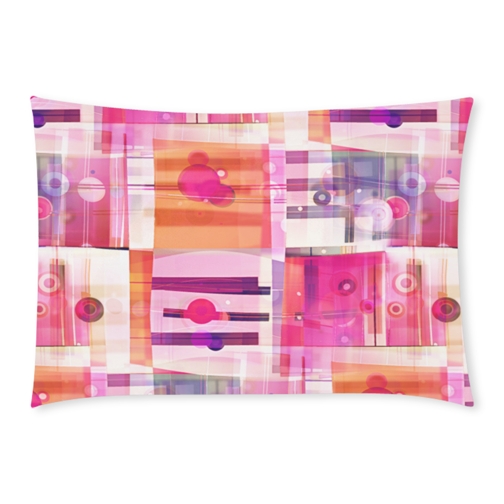 Sweet Pink Quilt Custom Rectangle Pillow Case 20x30 (One Side)