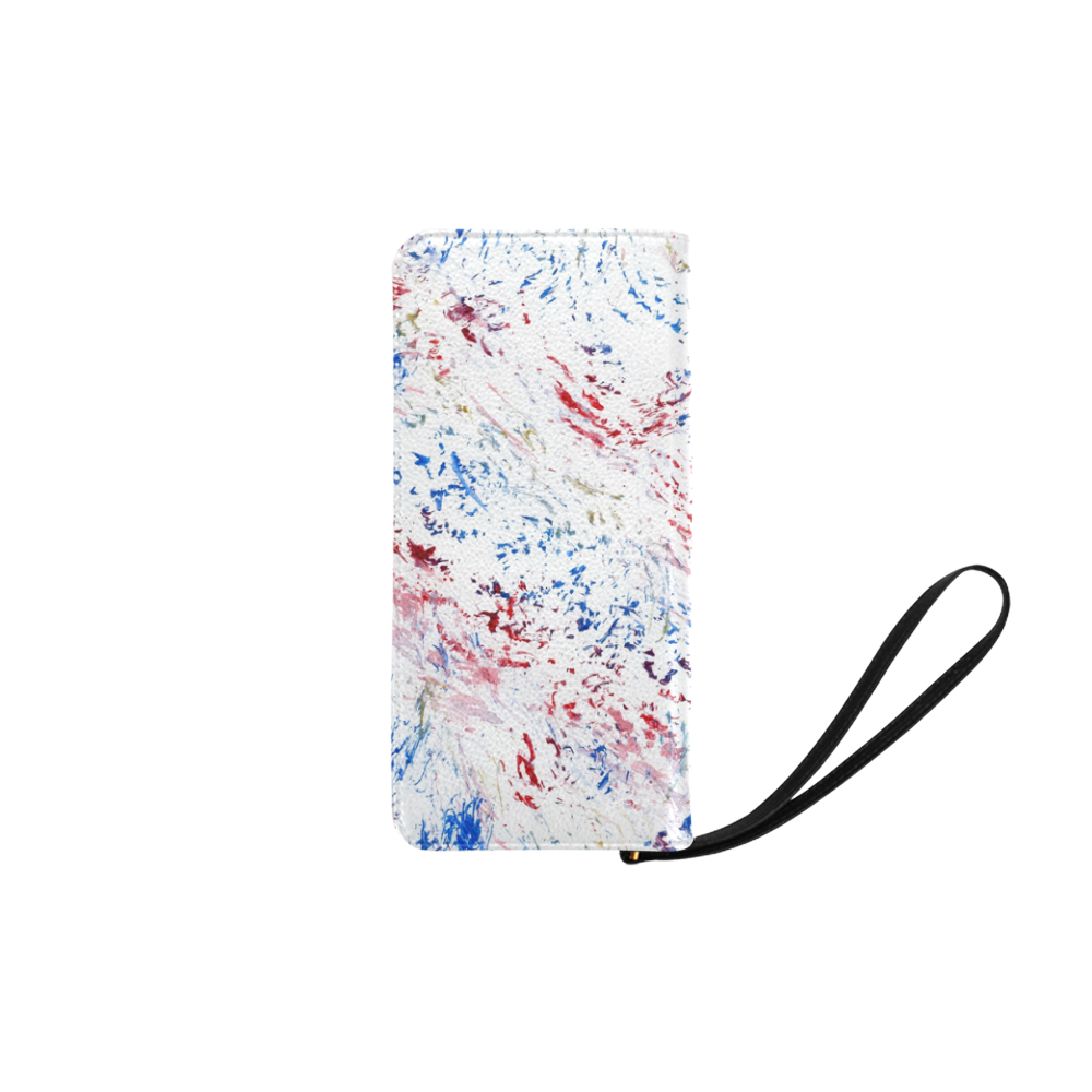 Scratchy Red White & Blue Women's Clutch Purse (Model 1637)