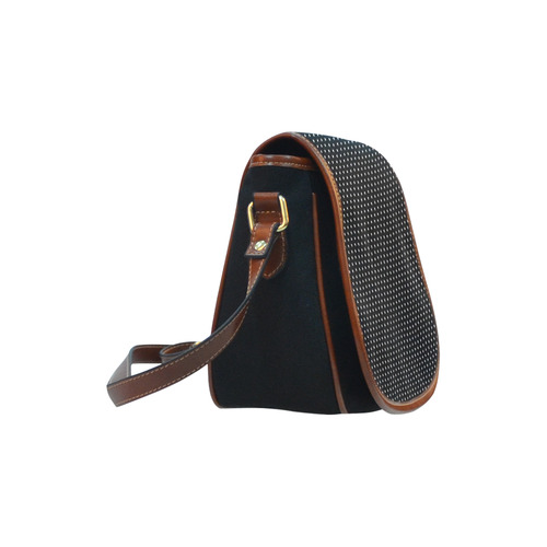 polkadots20160644 Saddle Bag/Small (Model 1649)(Flap Customization)