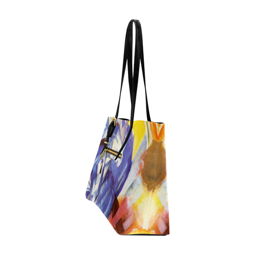 The Tower Of The Blue Horses by Franz Marc Euramerican Tote Bag/Large (Model 1656)