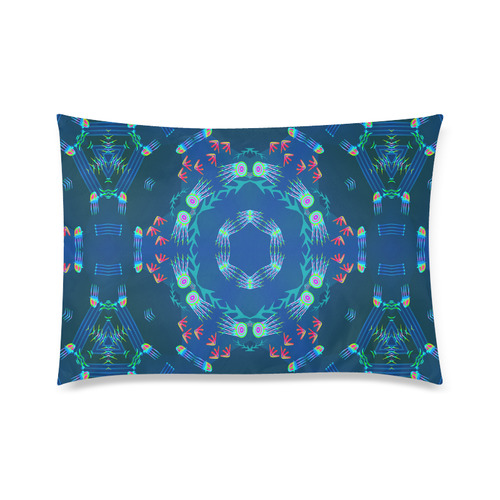 Circle of Jellyfish Custom Zippered Pillow Case 20"x30"(Twin Sides)