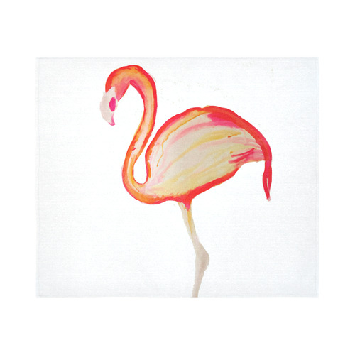 Flamingo Cotton Linen Wall Tapestry 60"x 51"