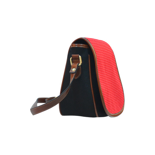 polkadots20160646 Saddle Bag/Small (Model 1649)(Flap Customization)