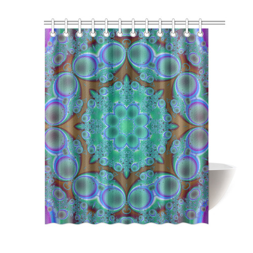 fractal pattern 1 Shower Curtain 60"x72"