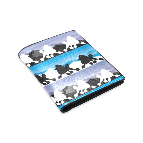 Poodles all Rockin The Rockies Men's Leather Wallet (Model 1612)