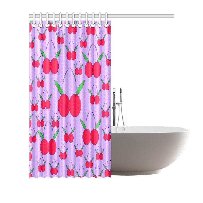 cherrieslavendershowercurtain Shower Curtain 66"x72"