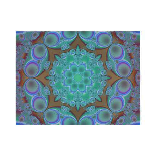 fractal pattern 1 Cotton Linen Wall Tapestry 80"x 60"