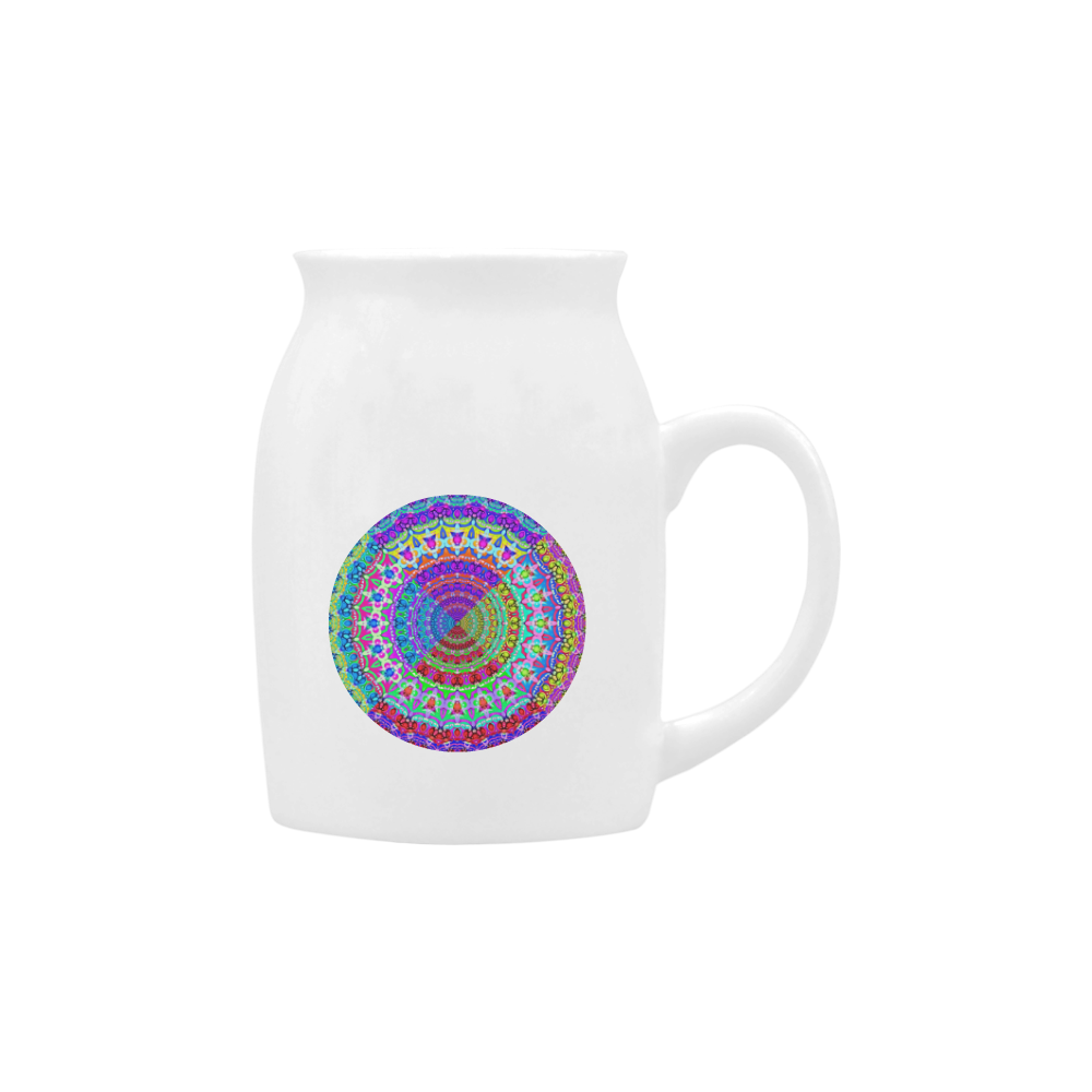 4 Triangles Power Mandala multicolored Milk Cup (Small) 300ml