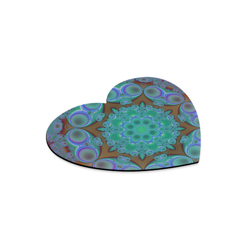 fractal pattern 1 Heart-shaped Mousepad