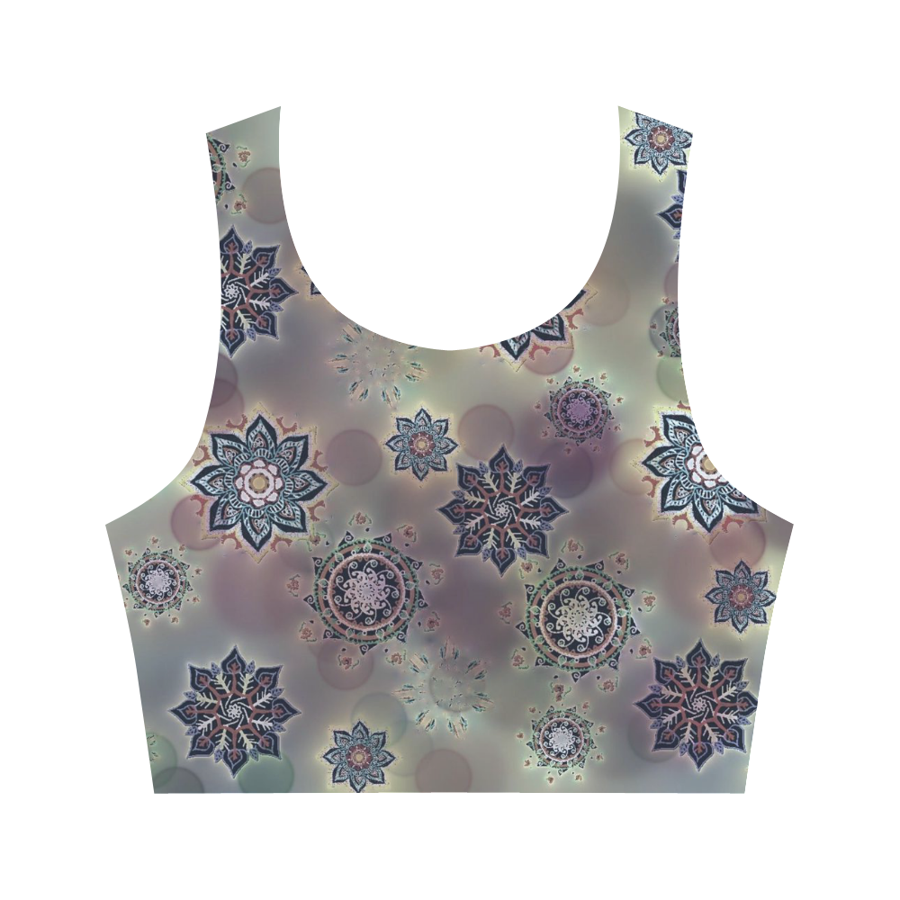 Zappy Mandalas Women's Crop Top (Model T42)