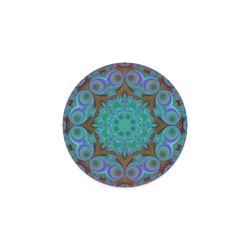 fractal pattern 1 Round Coaster