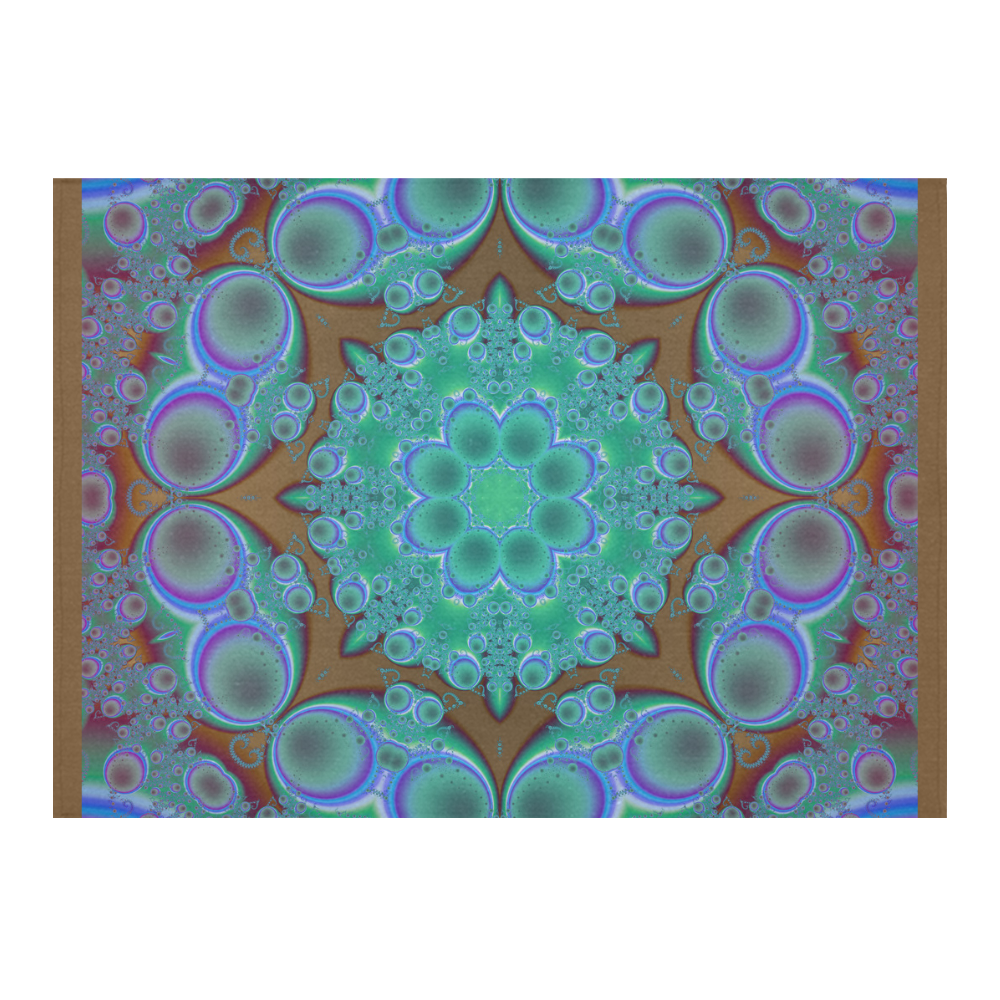 fractal pattern 1 Cotton Linen Tablecloth 60"x 84"