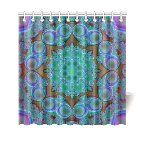 fractal pattern 1 Shower Curtain 69"x70"