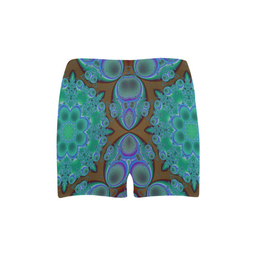 fractal pattern 1 Briseis Skinny Shorts (Model L04)