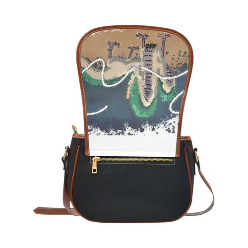 Spirited Away Saddle Bag/Small (Model 1649)(Flap Customization)