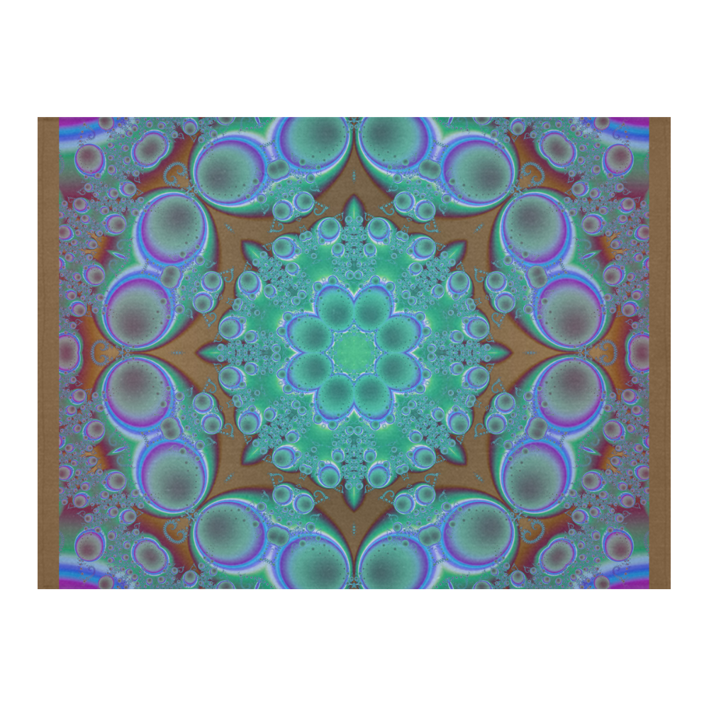 fractal pattern 1 Cotton Linen Tablecloth 52"x 70"