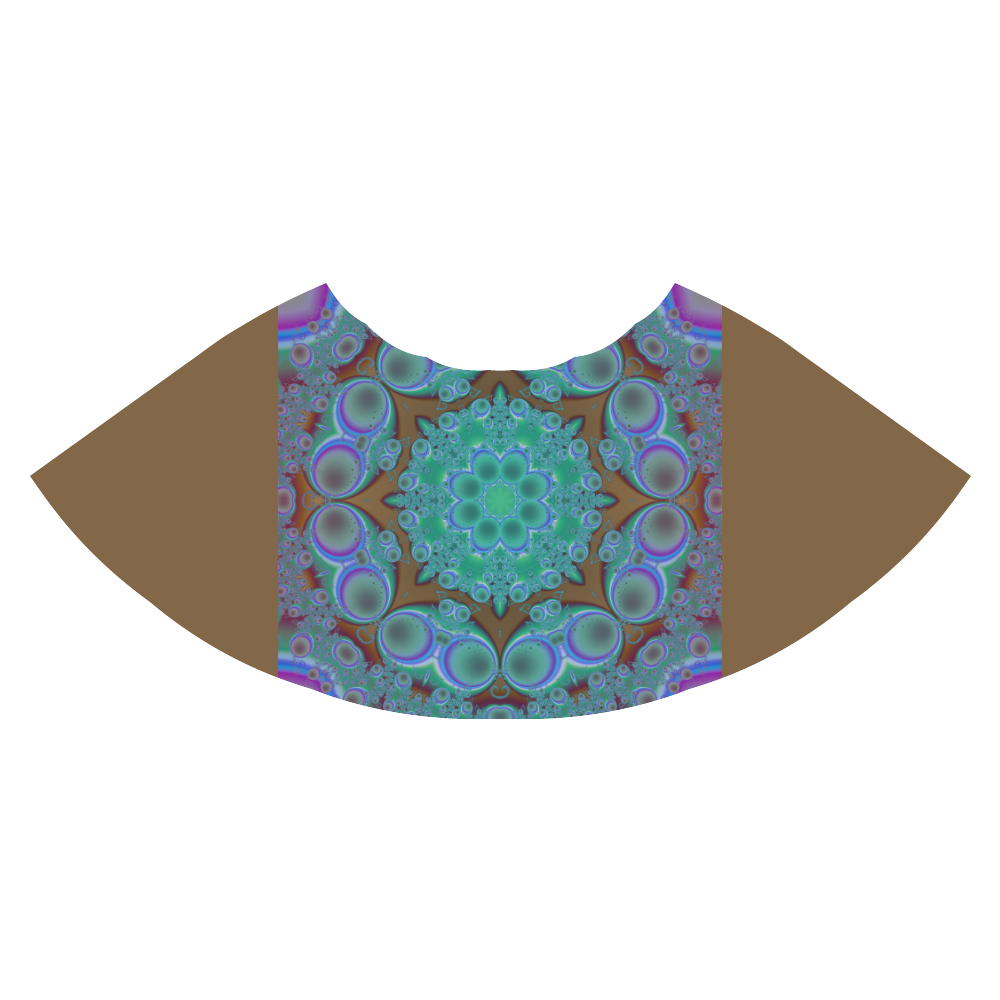 fractal pattern 1 Athena Women's Short Skirt (Model D15)