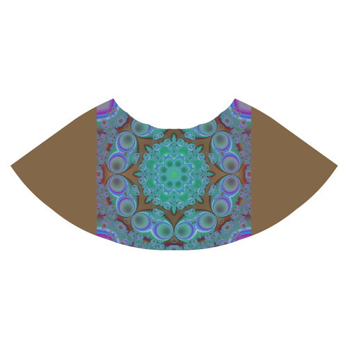 fractal pattern 1 Athena Women's Short Skirt (Model D15)