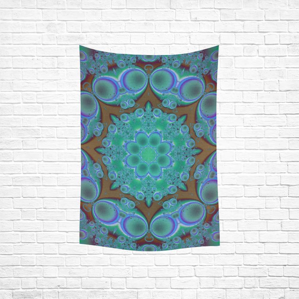 fractal pattern 1 Cotton Linen Wall Tapestry 40"x 60"