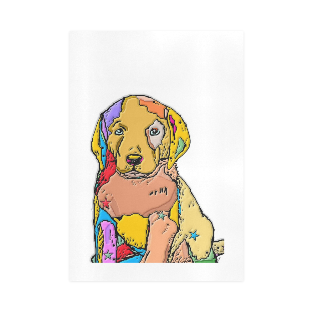 Dog Popart by Nico Bielow Art Print 16‘’x23‘’