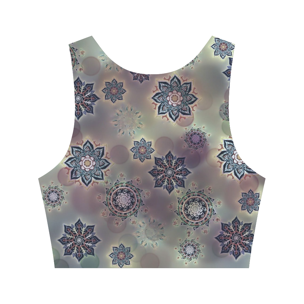 Zappy Mandalas Women's Crop Top (Model T42)