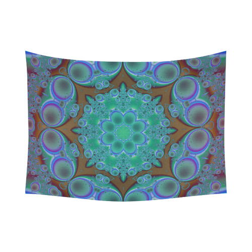 fractal pattern 1 Cotton Linen Wall Tapestry 80"x 60"