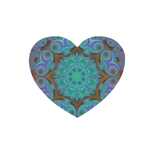 fractal pattern 1 Heart-shaped Mousepad