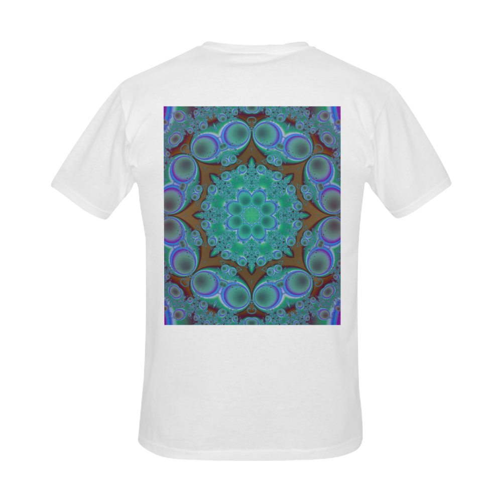 fractal pattern 1 Men's Slim Fit T-shirt (Model T13)