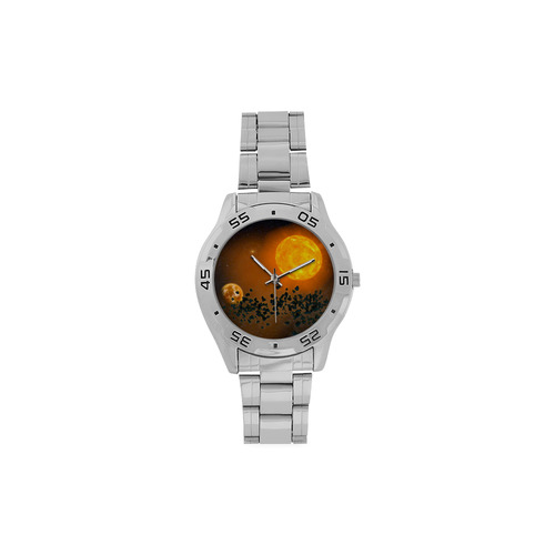 Space scenario - The Apocalypse Men's Stainless Steel Analog Watch(Model 108)