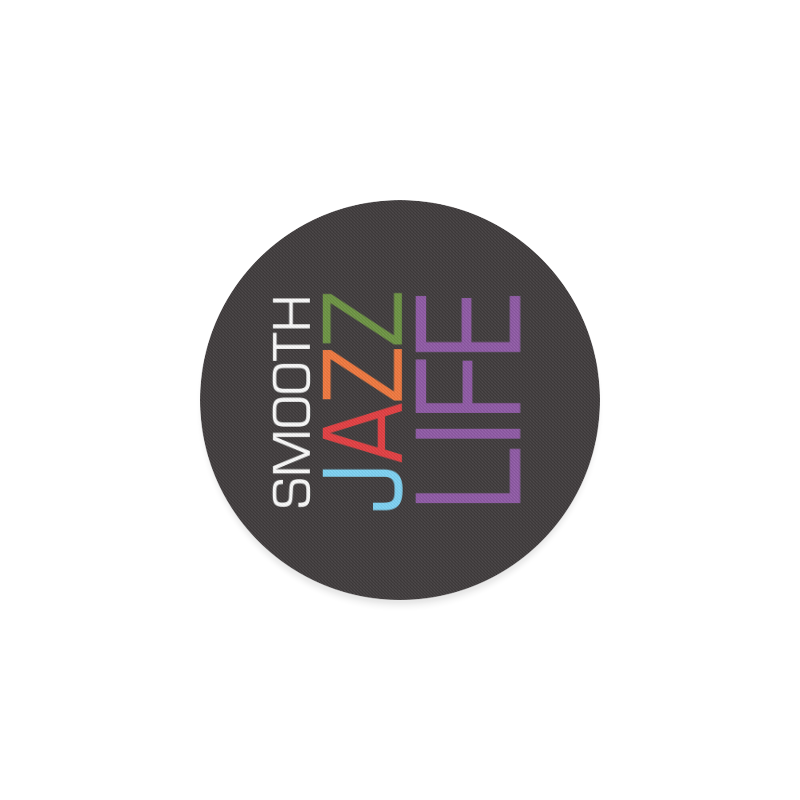 Smooth Jazz Life Logo Coaster 1 Round Coaster