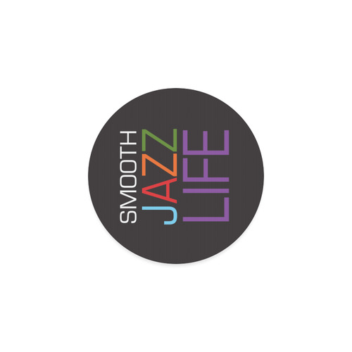 Smooth Jazz Life Logo Coaster 1 Round Coaster