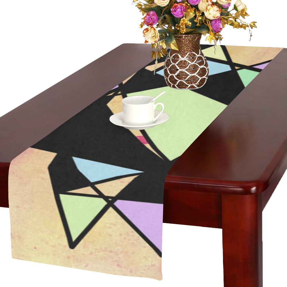 Geometric shapes Table Runner 16x72 inch