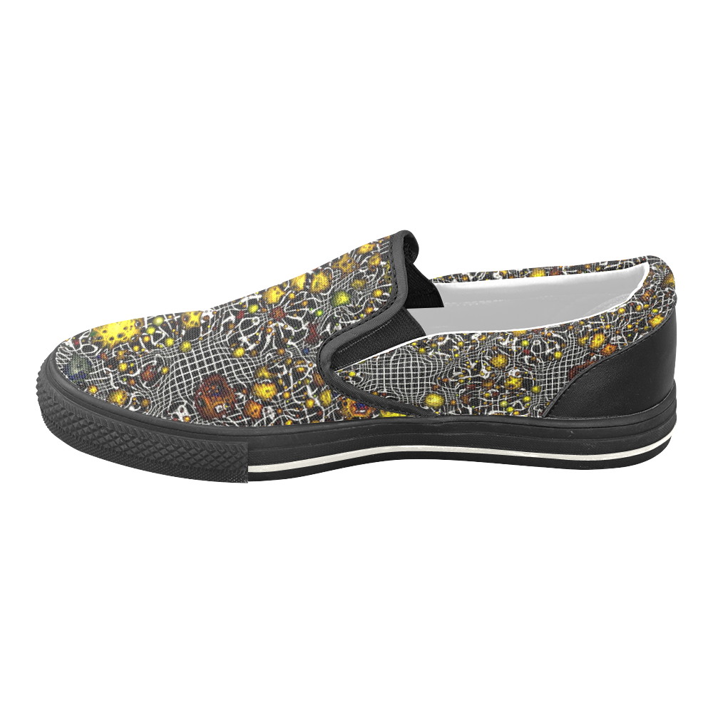 sci-fi fantasy cosmos yellow by JamColors Women's Unusual Slip-on ...