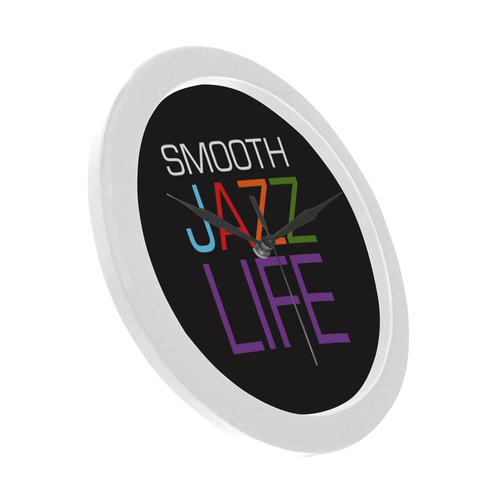 Smooth Jazz Life Logo Clock 1 Circular Plastic Wall clock