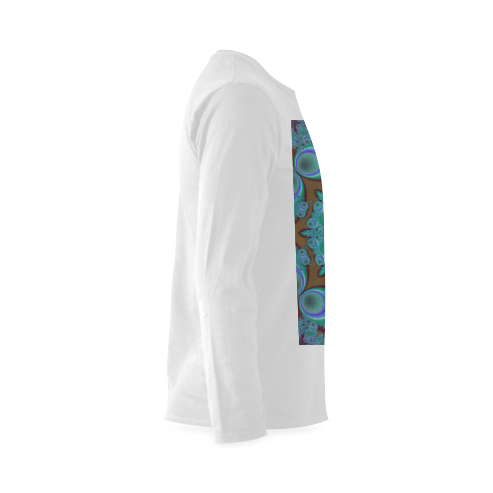 fractal pattern 1 Sunny Men's T-shirt (long-sleeve) (Model T08)