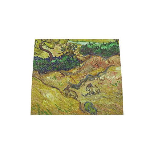 Vincent van Gogh Landscape with Rabbits Boston Handbag (Model 1621)