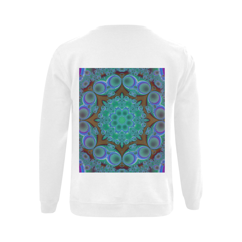 fractal pattern 1 Gildan Crewneck Sweatshirt(NEW) (Model H01)