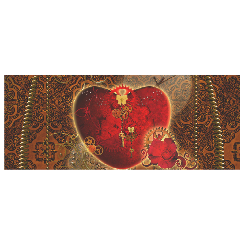 Steampunk, valentines heart with gears White Mug(11OZ)